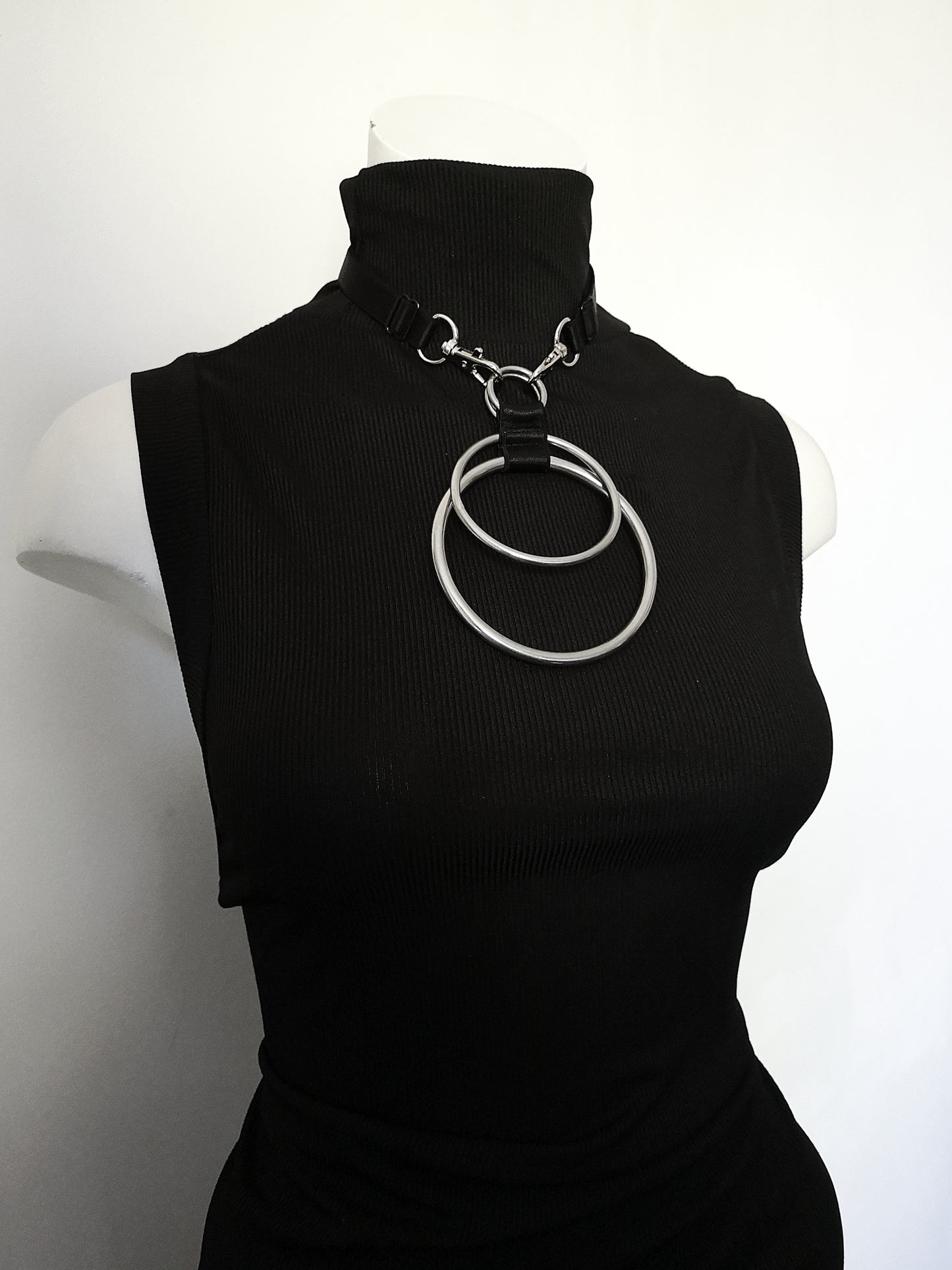 Stainless steel XL Ring Statement Necklace