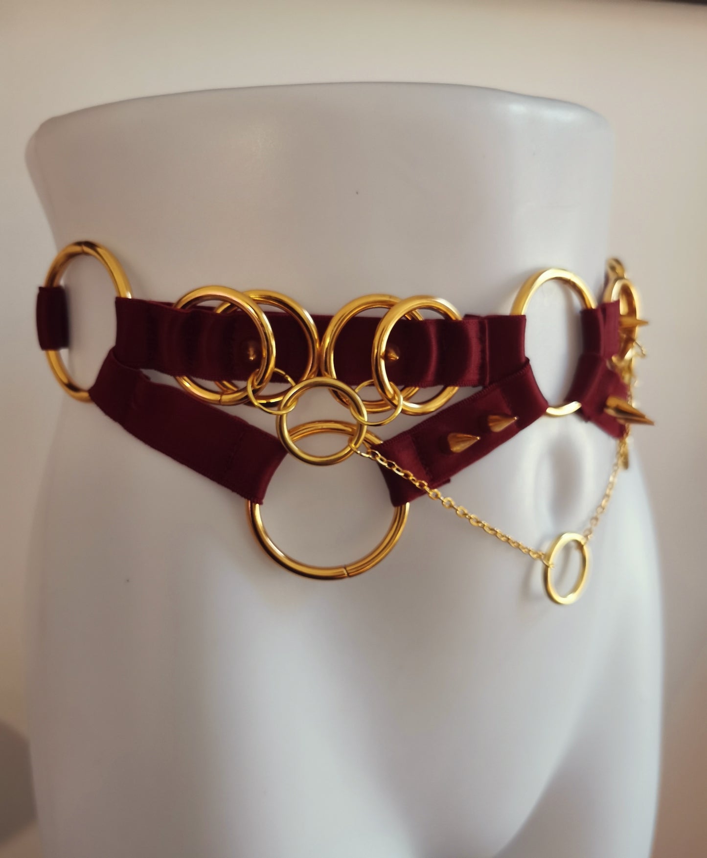 Bordeaux Layered Ring Belt