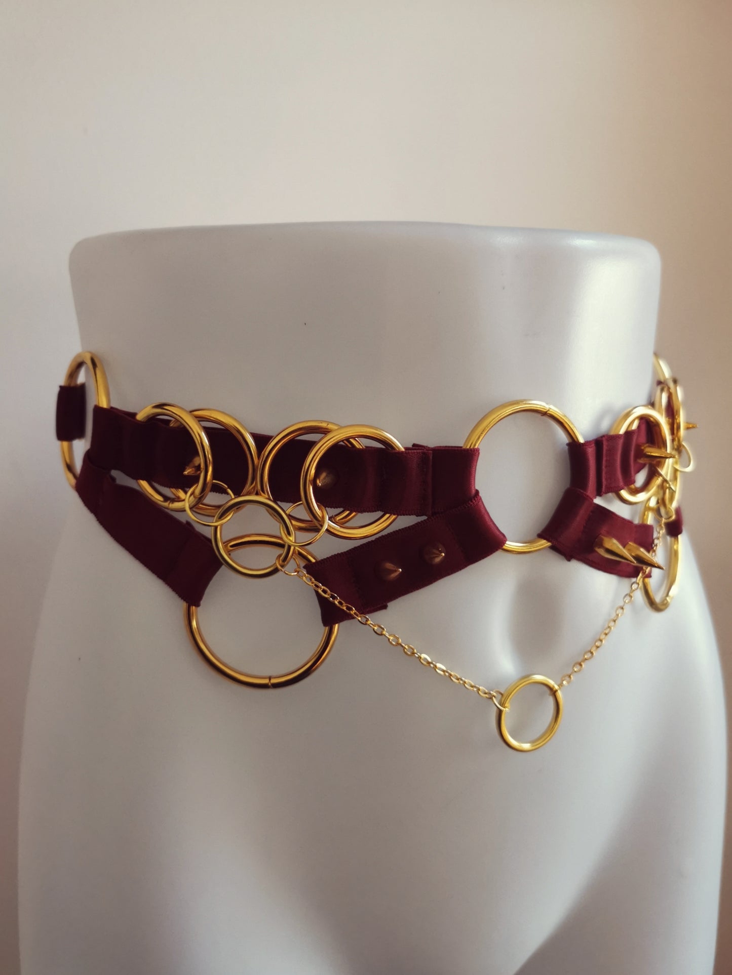 Bordeaux Layered Ring Belt