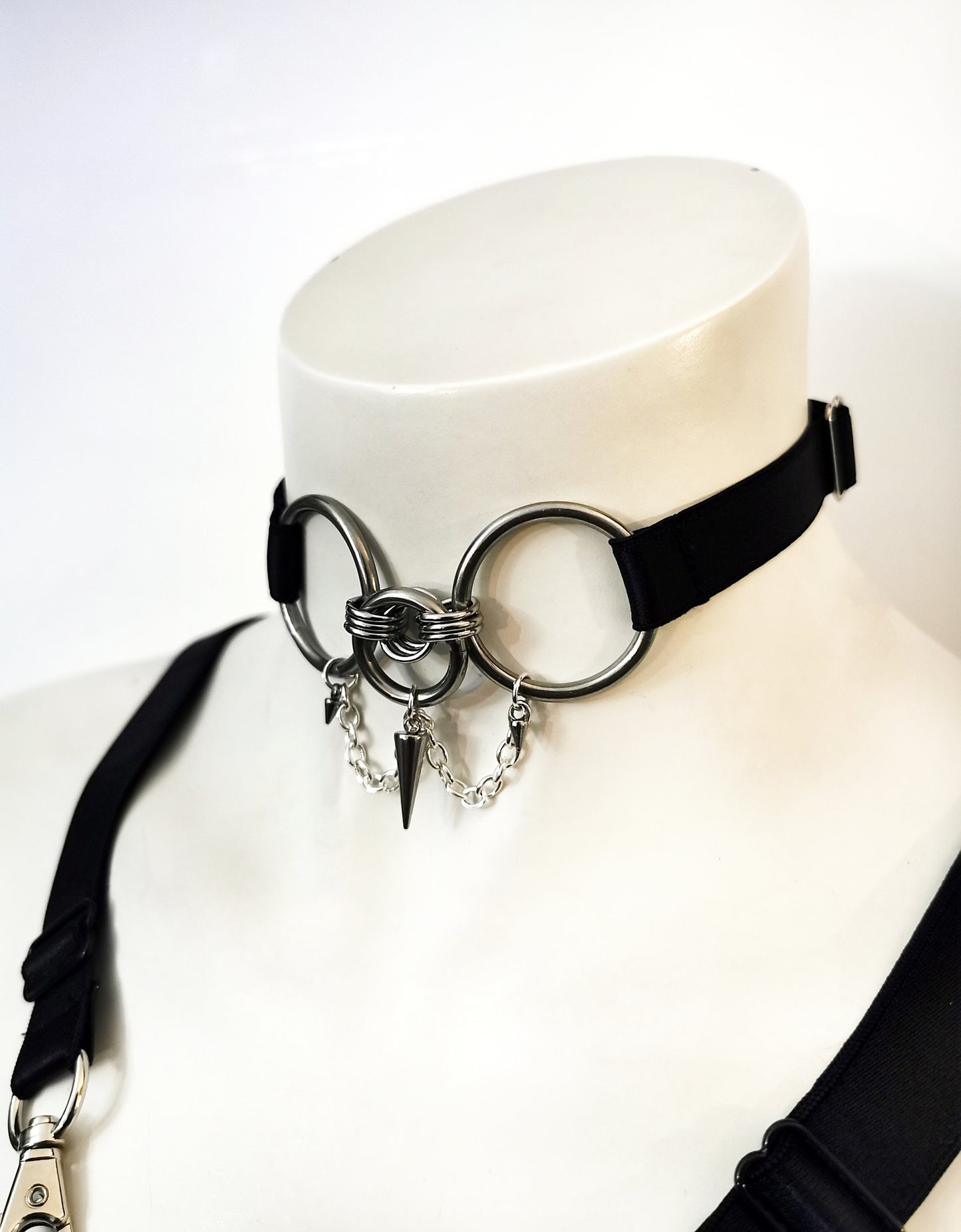 Drape Spike Ring Choker (Ready to Ship)