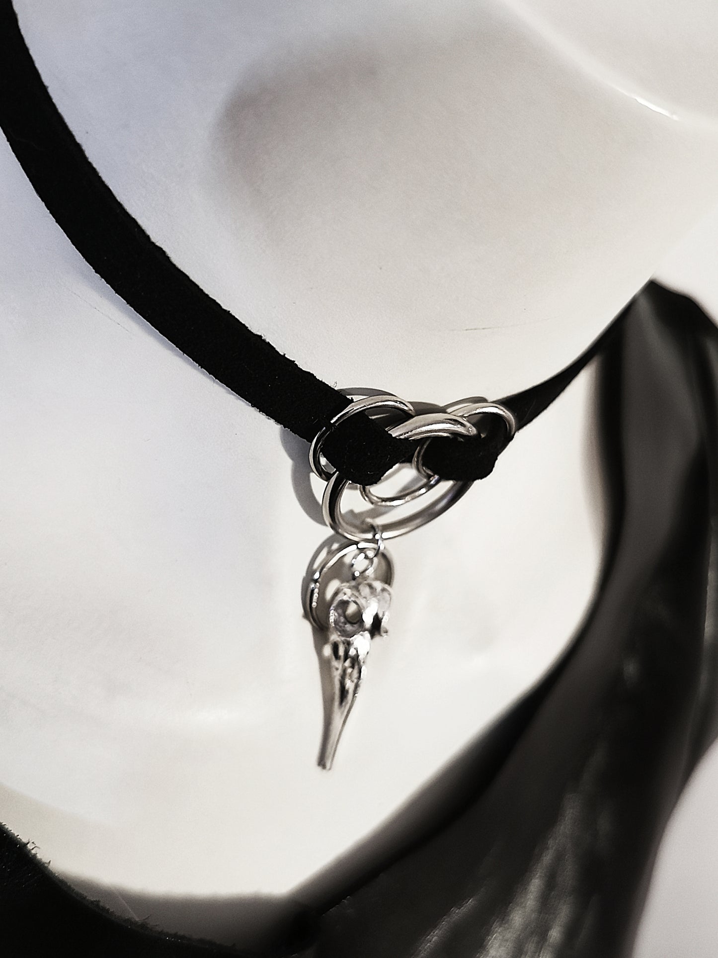 Intricate Bird Skull Choker