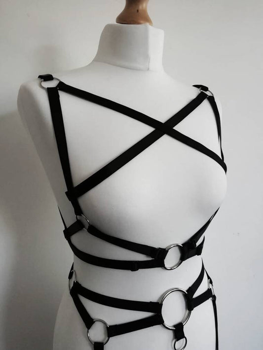 Criss Cross Adjustable Chest Harness Bra