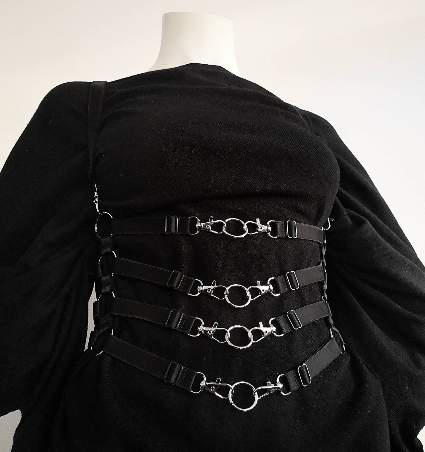 Multi-Clasp Cage Harness Bodice (Adjustable)