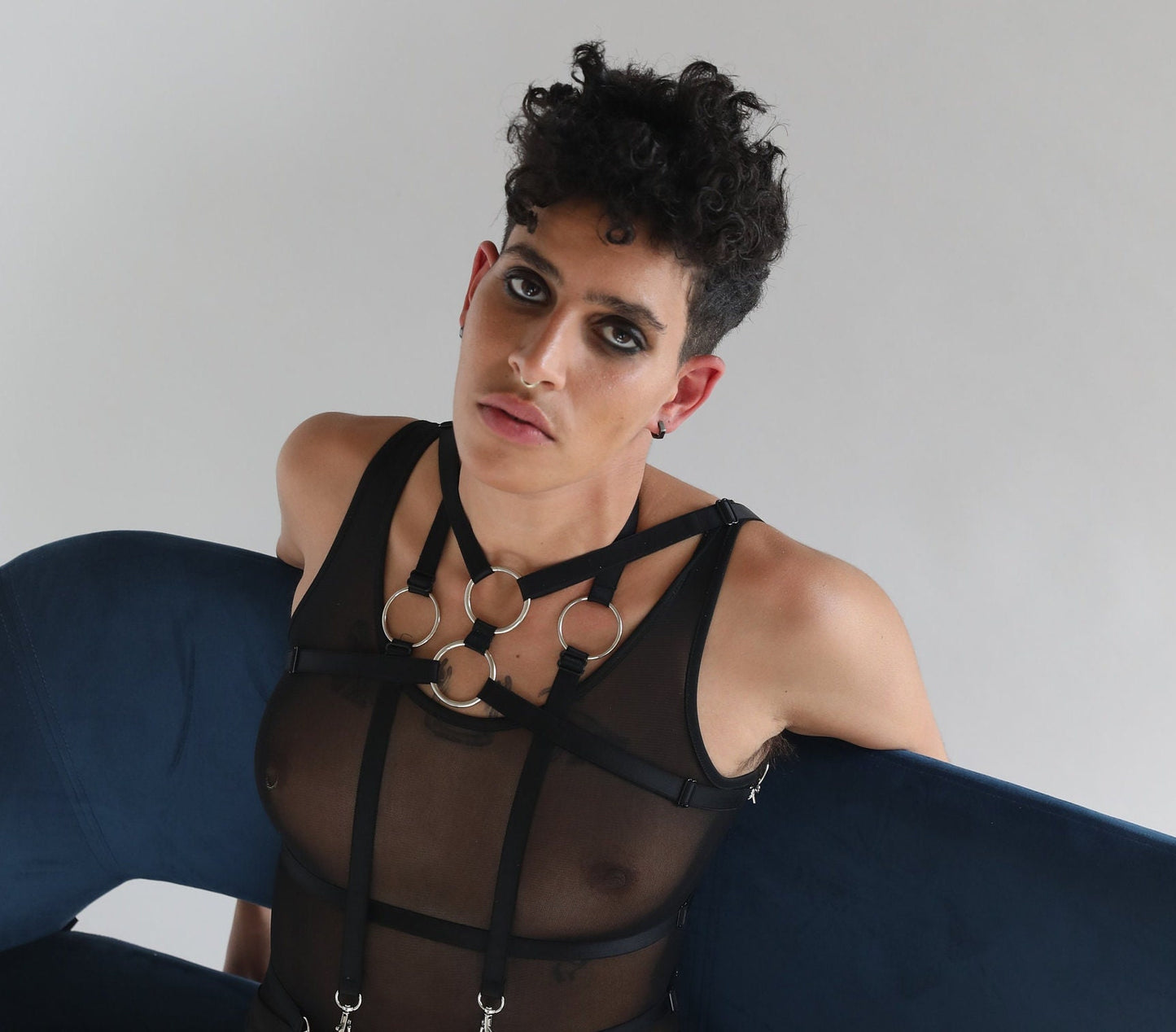 Spiked Geometric Chest Harness