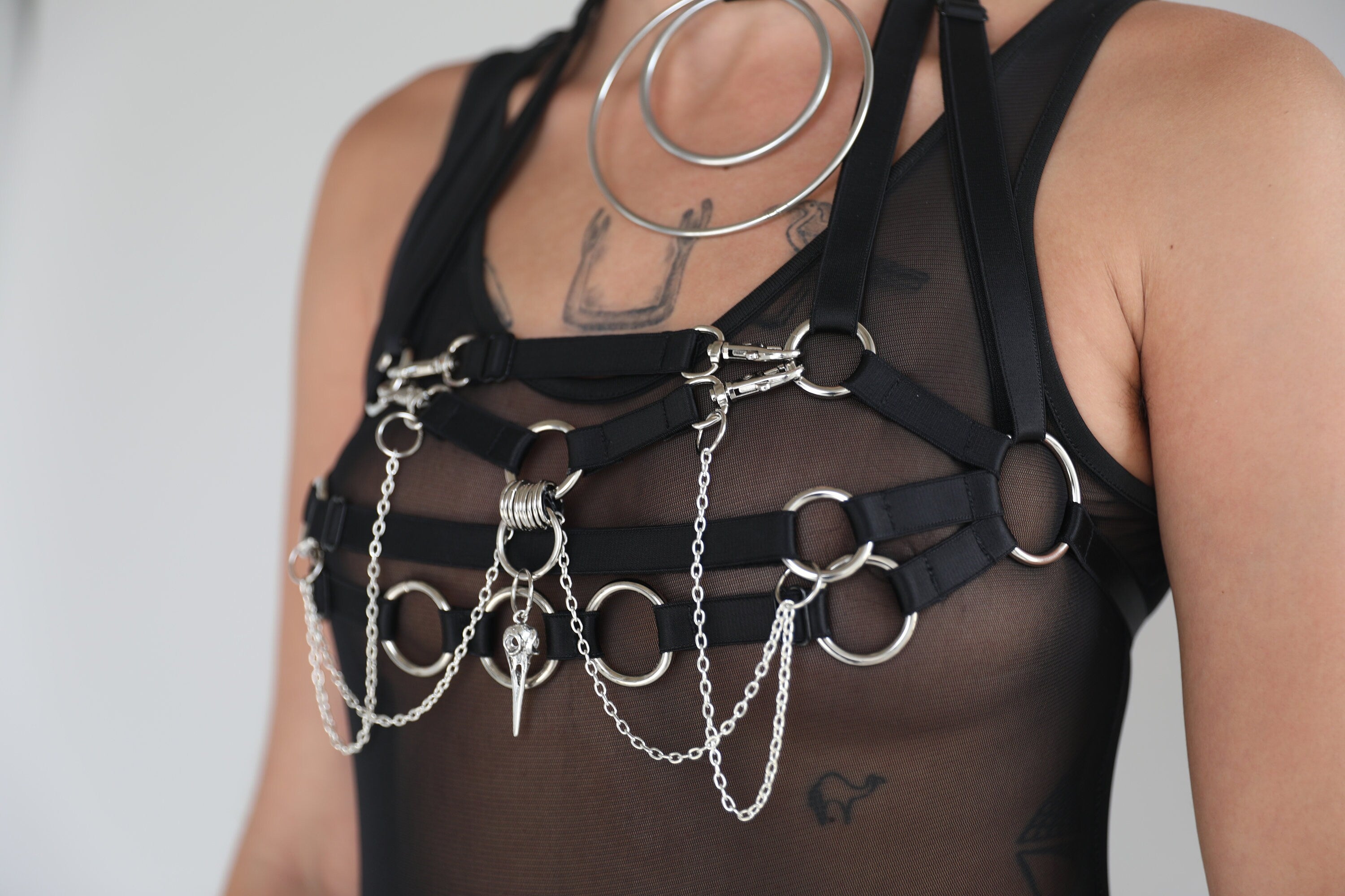 Multi-Clasp Cage Harness Bodice shops (Adjustable)