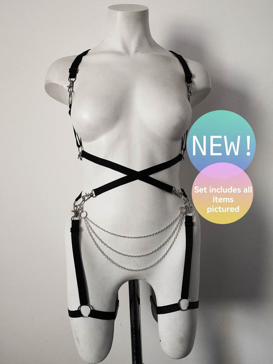 Suspender Body Harness Set ( Adjustable)